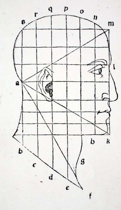 Illusztráció a "Divina Proportione"-ből, Luca Pacioli (kb. 1445-1517), eredetileg pub. Velence, 1509 alkotó: Leonardo da Vinci
